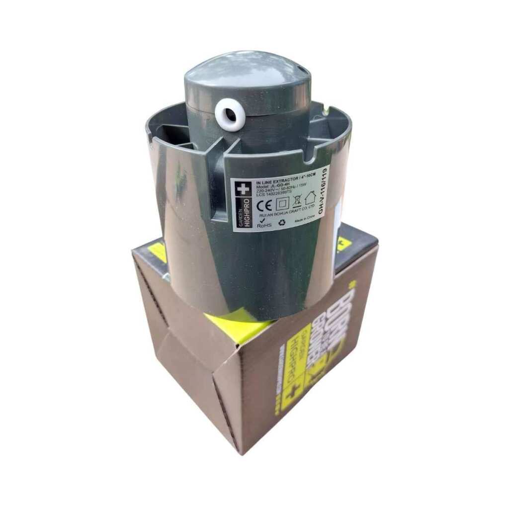 Lüfter 100mm Inline Axiallüfter 15W Garden Highpro Details 2